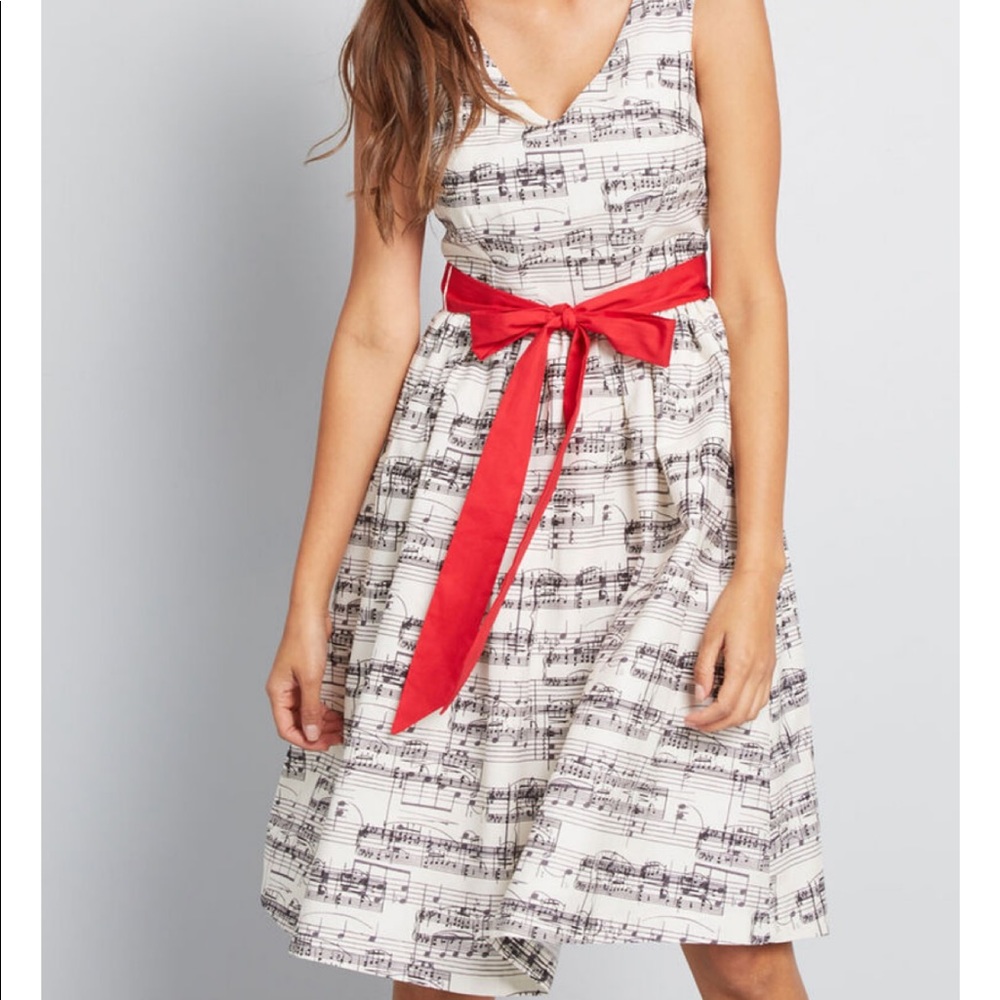 Music notes dress from ModCloth